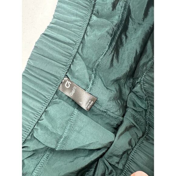 Gap Windbreaker Jogger Pants Sz L 80’s Inspired Y2K Sporty Athletic Retro Green​ - Picture 4 of 6